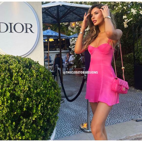 ZARA V-Neck Mini Dress with Link Straps NWT - Picture 3 of 16